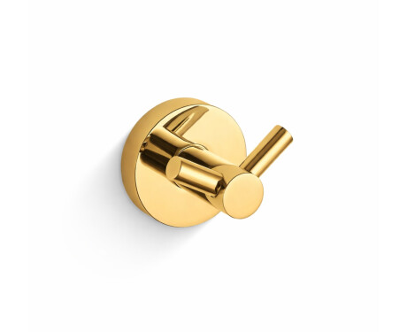 CLASSIC – Doppelhaken für Handtücher / goldglänzend