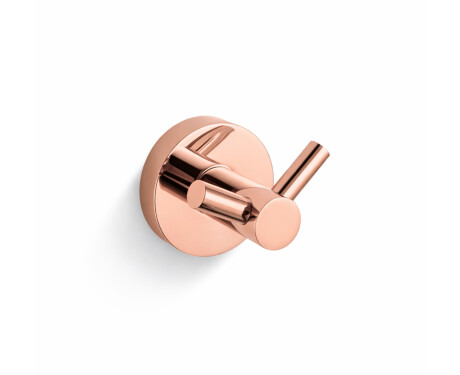 CLASSIC – Doppelhaken für Handtücher / roségoldfarben glänzend