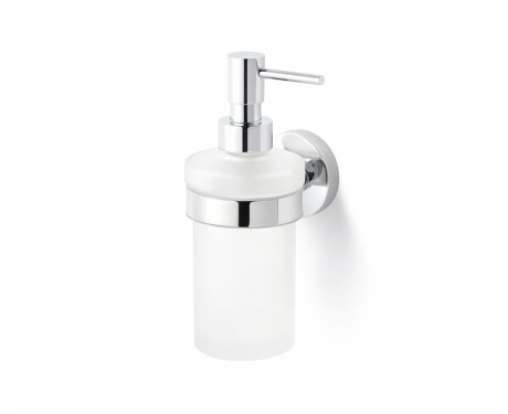 CLASSIC – Spender für Flüssigseife / mattes Glas / Chrom