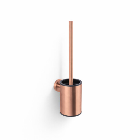 CLASSIC – Niedrige hängende Toilettenbürste / Metallbehälter, Einsatz aus Kunststoff / Roségold, gebürstet #1
