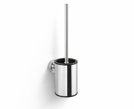 CLASSIC – Niedrige hängende Toilettenbürste / Metallbehälter, Einsatz aus Kunststoff / Chrom