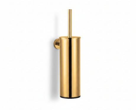 CLASSIC – Hohe hängende Toilettenbürste / Metallbehälter, Einsatz aus Kunststoff / goldglänzend