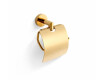 CLASSIC – Toilettenpapierhalter / mit Abdeckung / goldglänzend