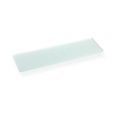CLASSIC – Regal 50 unter dem Spiegel, ohne Halterungen / mattes Glas #1