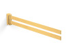 MILANO – Handtuchhalter / zweiarmig, schwenkbar / goldglänzend