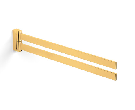 MILANO – Handtuchhalter / zweiarmig, schwenkbar / goldglänzend