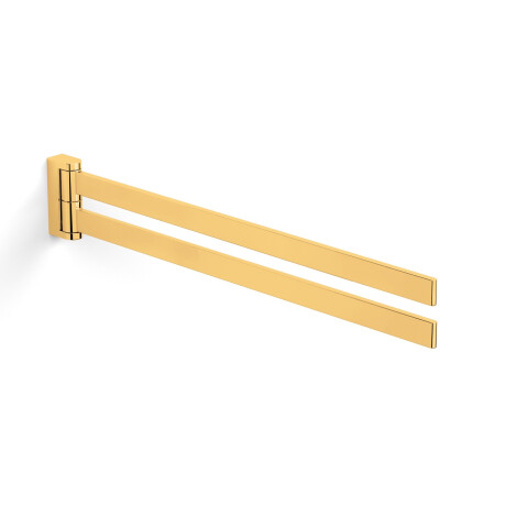 MILANO – Handtuchhalter / zweiarmig, schwenkbar / goldglänzend #1