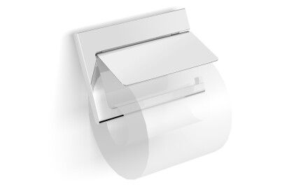 MILANO – Toilettenpapierhalter / schwenkbar mit Abdeckung / Chrom