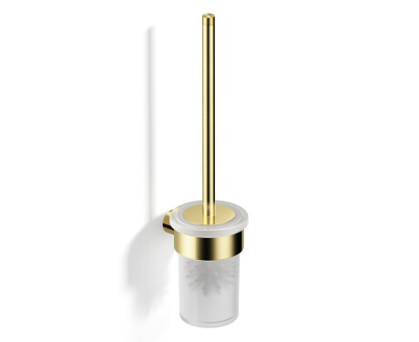 MEGAN – Hängende Toilettenbürste / gebürstetes Champagner-Gold
