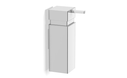 Flüssigseifenspender 0,25 l / quadratisch / Chrom