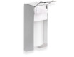 Desinfektionsmittelspender 0,5 l mit Ellbogenknopf / mattes Aluminium