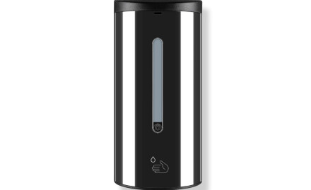 Automatischer berührungsloser Spender für Flüssigseife/Desinfektionsgel, 0,7 l / schwarz, hochglänzend