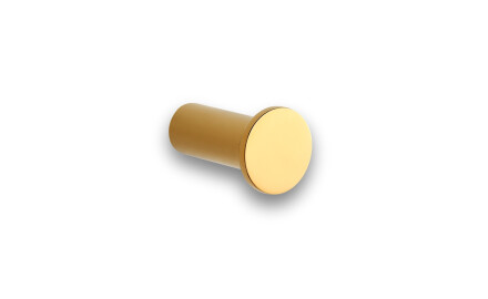 Einzelner Handtuchhaken / goldglänzend