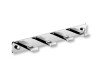 Leiste – 4 flache Handtuchhaken / Chrom