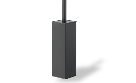 Hängende Toilettenbürste / quadratisch / mattschwarz
