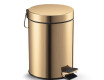 STANDARD-Treteimer, rund, 5 l, Soft-Close / goldglänzend
