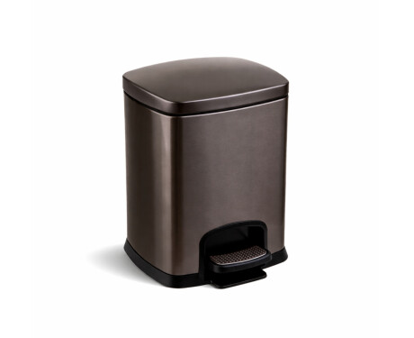 PREMIUM-Treteimer, rechteckig, 5 l, Soft-Close / Graphit-Metallic