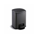 PREMIUM-Treteimer, rechteckig, 5 l, Soft-Close / mattschwarz #1
