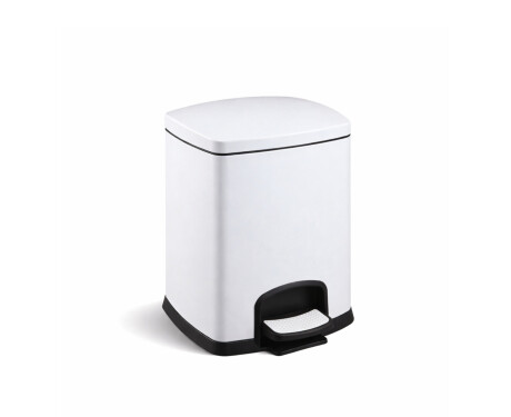 PREMIUM-Treteimer, rechteckig, 5 l, Soft-Close / weiß