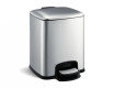 PREMIUM-Treteimer, rechteckig, 8 l, Soft-Close / Edelstahl, satiniert