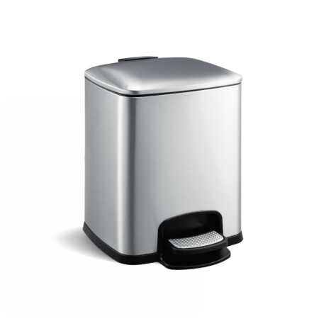 PREMIUM-Treteimer, rechteckig, 8 l, Soft-Close / Edelstahl, satiniert #1