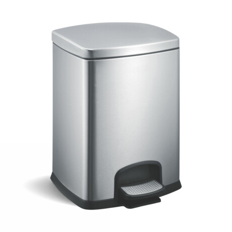 PREMIUM-Treteimer, rechteckig, 12 l, Soft-Close / Edelstahl, satiniert #1