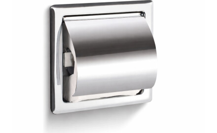 Toilettenpapierhalter / zum Einbau / Chrom