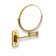 Kosmetikspiegel, gerade, 3-fache Vergrößerung, rund, schwenkbar, doppelter beweglicher Arm / goldglänzend #1