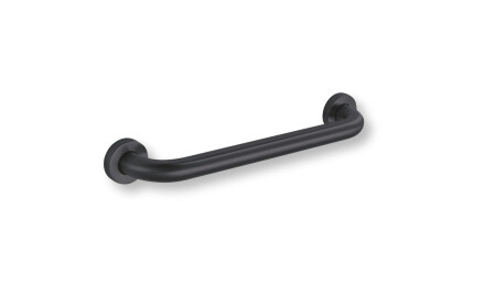 Stützhandlauf für Menschen mit Behinderungen, Ø 32, gerade, STANDARD – 40 cm / Edelstahl, mattschwarz