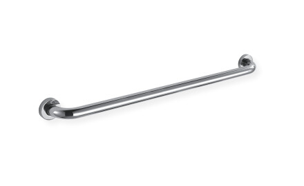 Stützhandlauf für Menschen mit Behinderungen, Ø 32, gerade, STANDARD – 80 cm / polierter Edelstahl