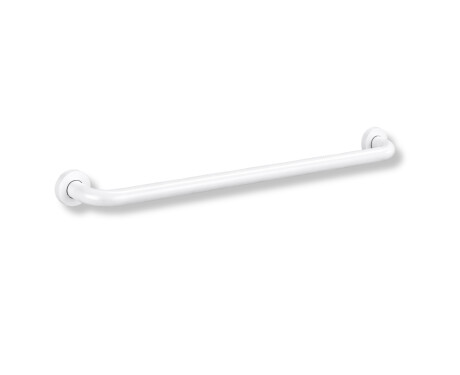 Stützhandlauf für Menschen mit Behinderungen, Ø 32, gerade, STANDARD – 80 cm / Edelstahl, mattweiß