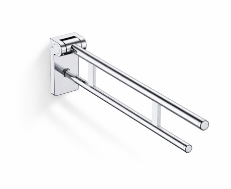 Stützhandlauf für Menschen mit Behinderungen, Ø 32, schwenkbar, PREMIUM – 80 cm / polierter Edelstahl