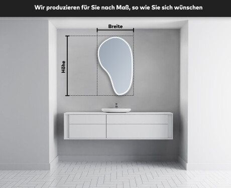 Unregelmäßige dekorativer spiegel Flur modern S223 #4