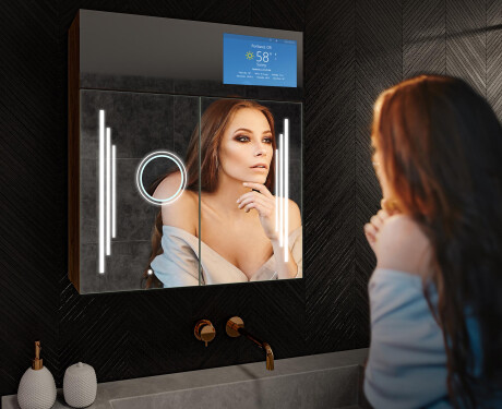 Smart Spiegelschrank mit LED Beleuchtung - L27 Sarah 66,5 x 72cm #10