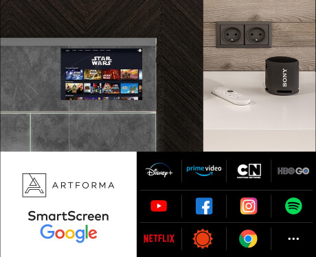 Smart Spiegelschrank mit LED Beleuchtung - L55 Sarah 66,5 x 72cm #5