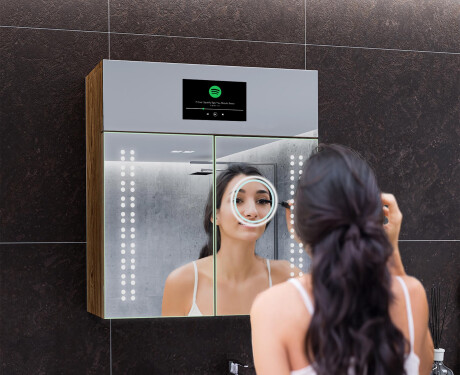 Smart Spiegelschrank mit LED Beleuchtung - L55 Sarah 66,5 x 72cm #8