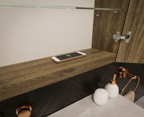 Spiegelschrank mit LED Beleuchtung - L03 Emily 66,5 x 72cm #12