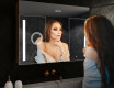 Spiegelschrank mit LED Beleuchtung - L02 Emily 100 x 72cm #9