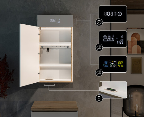 Schrank für Zubehör - Amelia 60 x 110cm #4