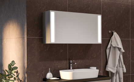 - - Spiegelschrank Spiegelschrank - Moderner - Artforma mit Beleuchtung LED LED