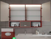 Bad Spiegelschrank Emma mit LED Beleuchtung - 2-türig 100 x 72cm #10