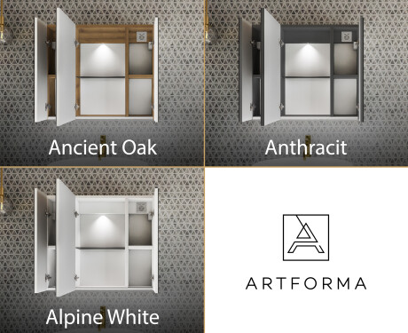 Spiegelschrank mit LED Beleuchtung Clara 70 x 60cm #3