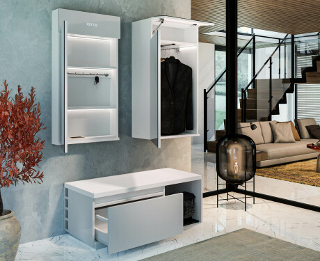 Schuhschrank mit Schuhputzgerät - Olivia 110 x 45cm #4