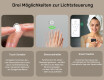 Abgerundeter Moderner LED-Spiegel mit iPad Displine L141 Rahmen #5