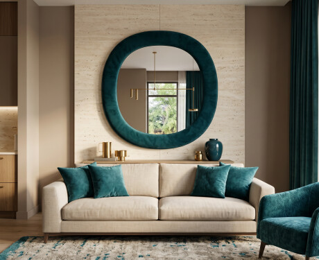 Designer-Spiegel mit Polsterung - Velora Arco