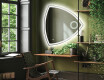 Unregelmäßiger asymmetrischer Spiegel mit LED Beleuchtung T222 #4