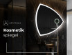 Unregelmäßiger asymmetrischer Spiegel mit LED Beleuchtung T222 #4