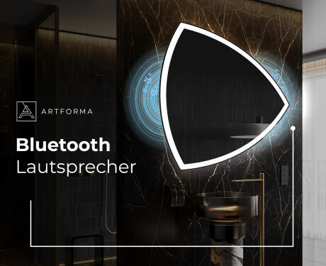 Unregelmäßiger asymmetrischer Spiegel mit LED Beleuchtung T222 #5