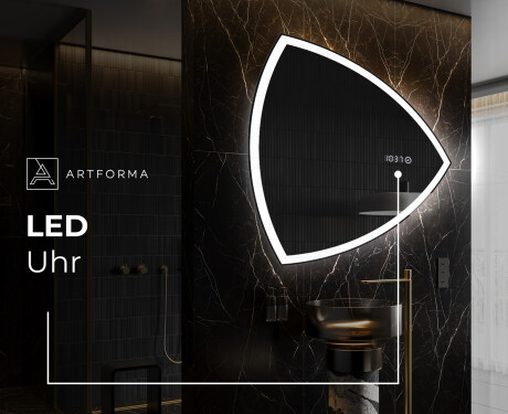 Unregelmäßiger asymmetrischer Spiegel mit LED Beleuchtung T222 #7