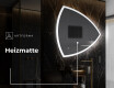 Unregelmäßiger asymmetrischer Spiegel mit LED Beleuchtung T222 #8